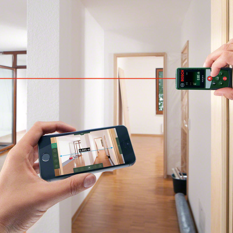 Bosch-zeleni - Digitalni laserski daljinomer PLR 30 C - 0603672120